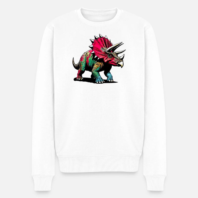 Dinosaure - Pull Premium bio Homme - blanc