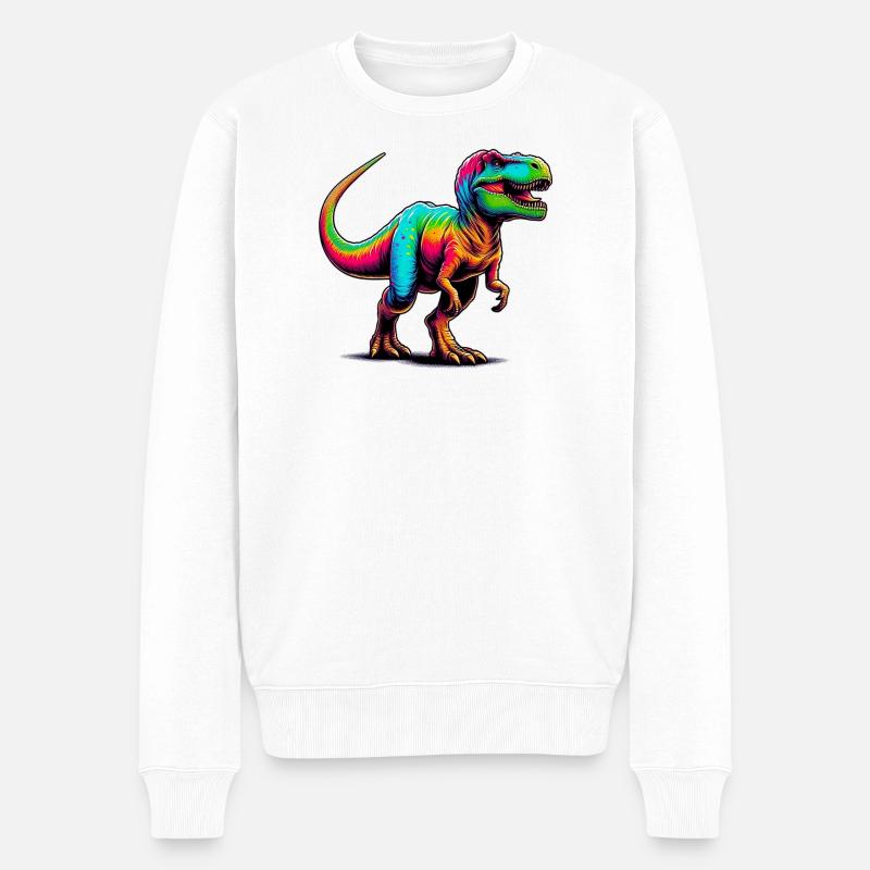 Dinosaure - Pull Premium bio Homme - blanc