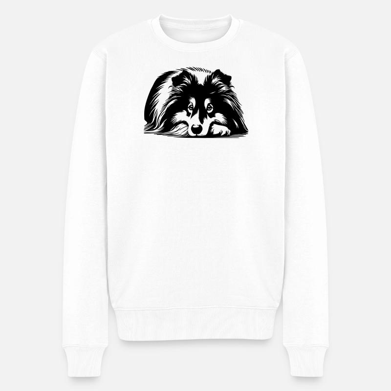 Sheltie - Pull Premium bio Homme - blanc