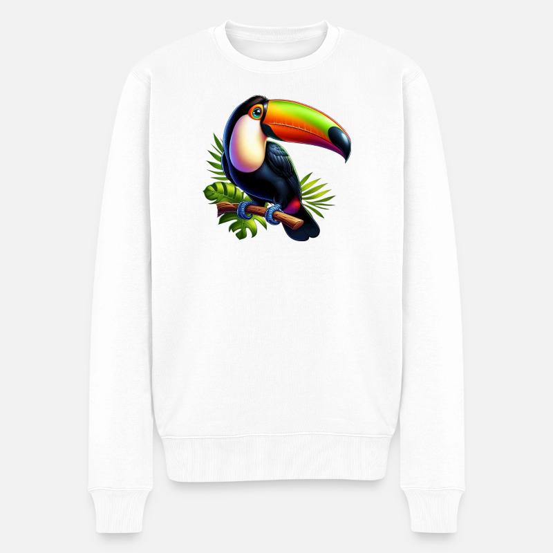 Toucan - Pull Premium bio Homme - blanc