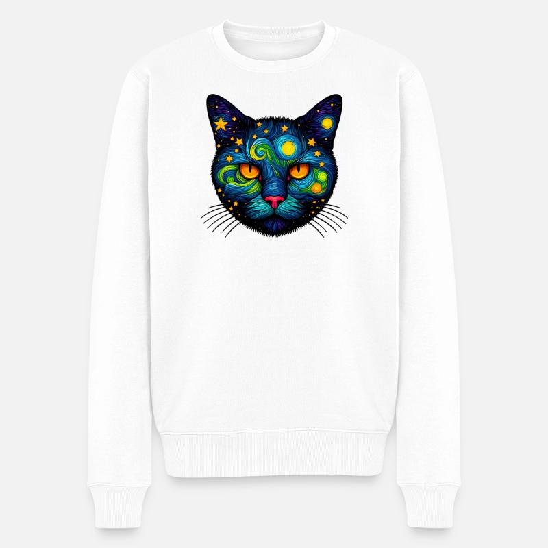 Chat - Pull Premium bio Homme - blanc