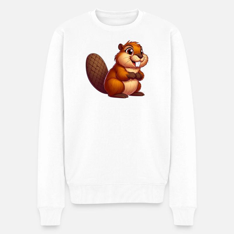 Castor - Pull Premium bio Homme - blanc