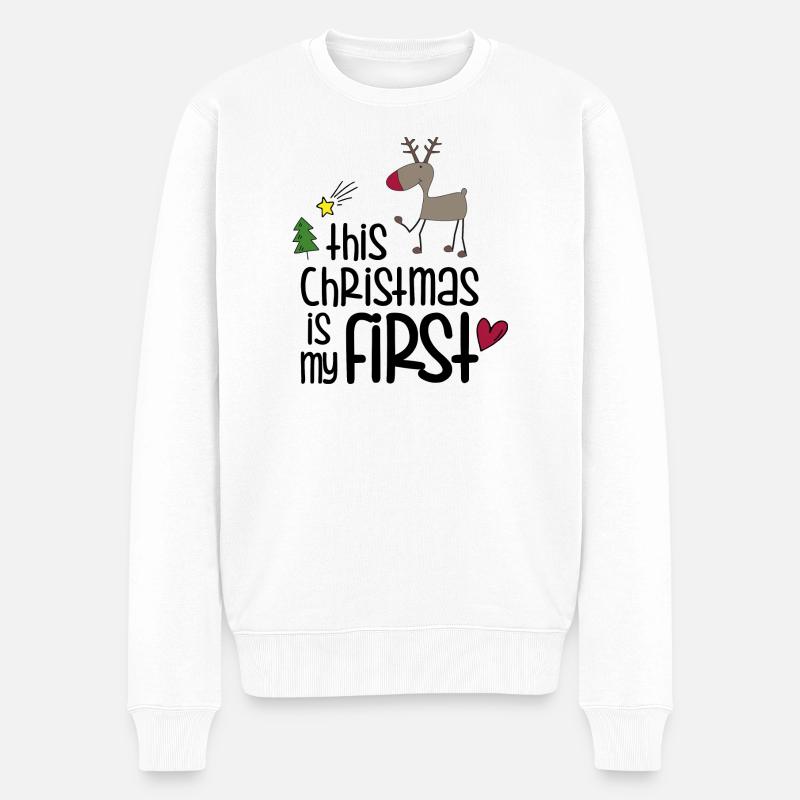 mon premier Noël - Pull Premium bio Homme - blanc