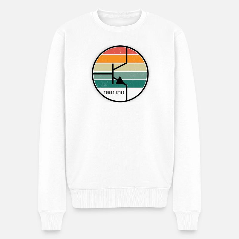 Transistor - Männer Premium Bio Pullover - Weiß