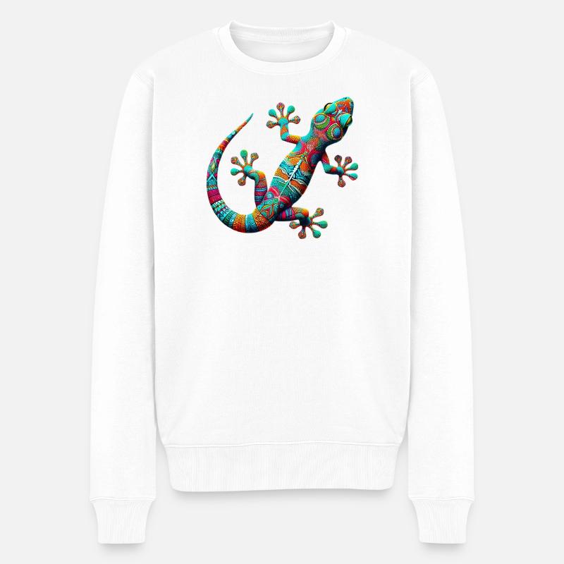 Gecko - Pull Premium bio Homme - blanc
