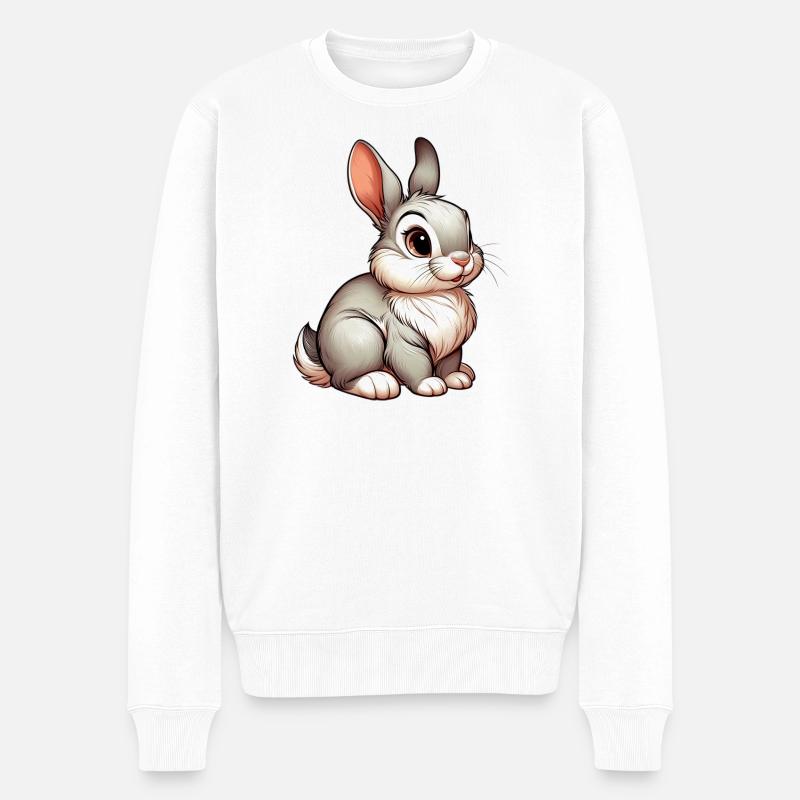 Lapin - Pull Premium bio Homme - blanc