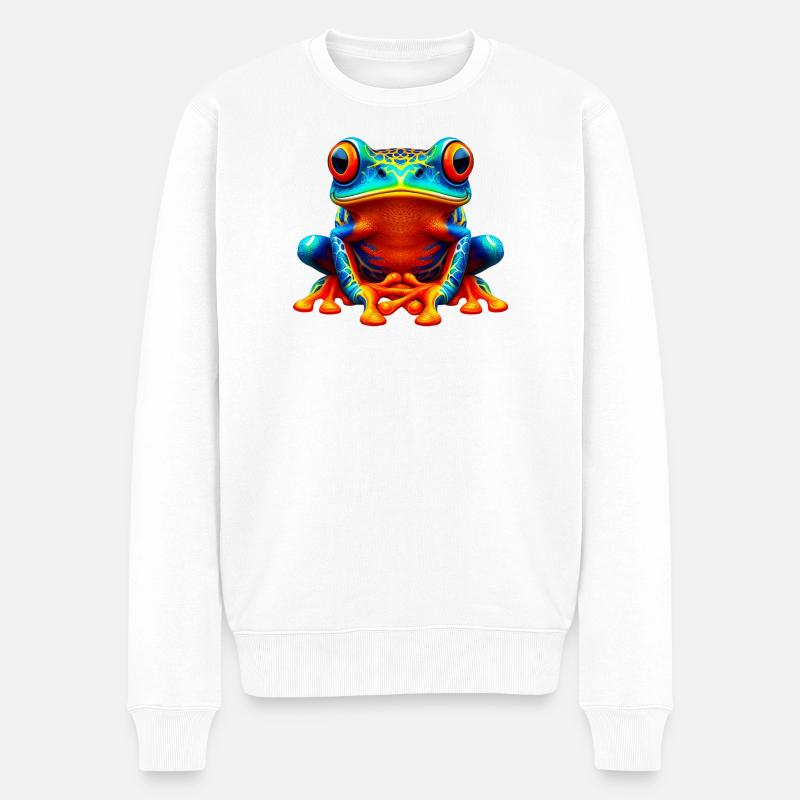 Grenouille - Pull Premium bio Homme - blanc