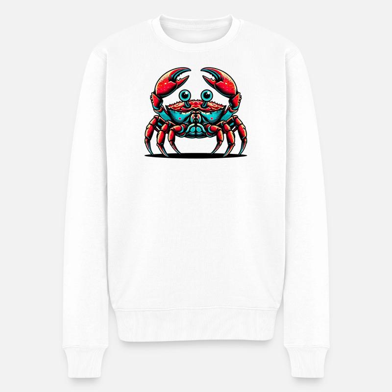 Crabe - Pull Premium bio Homme - blanc