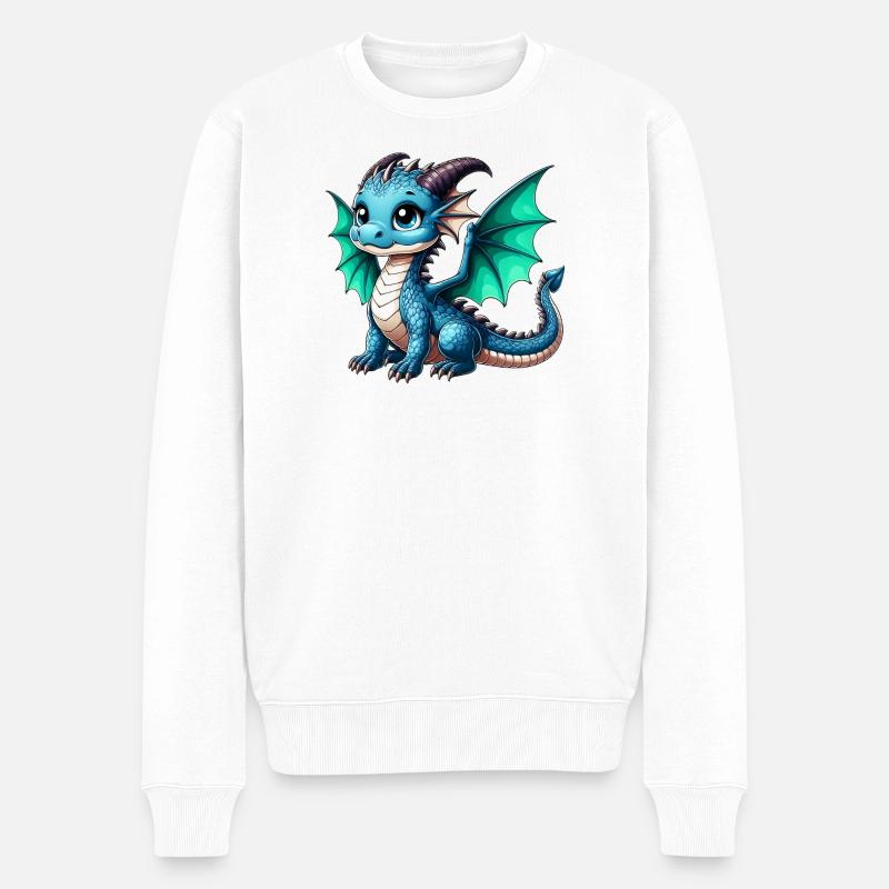 Dragon - Pull Premium bio Homme - blanc