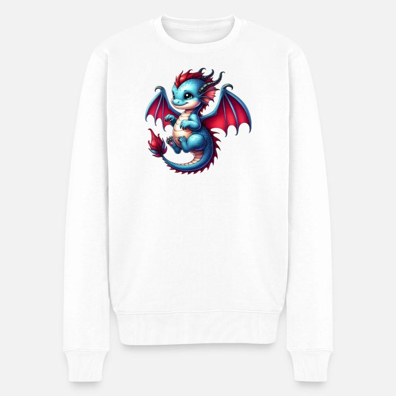 Dragon - Pull Premium bio Homme - blanc