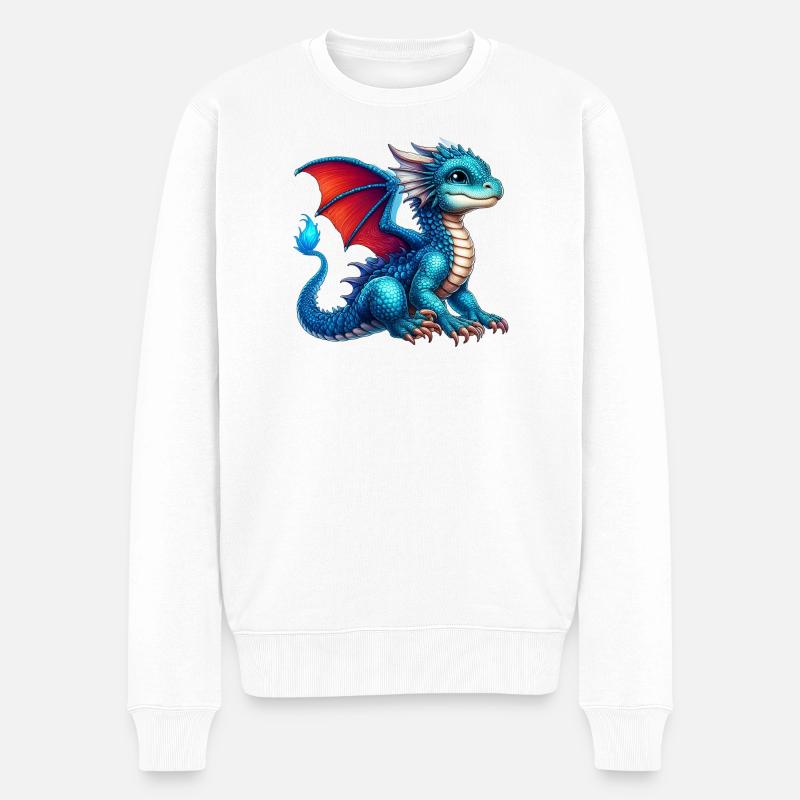 Dragon - Pull Premium bio Homme - blanc
