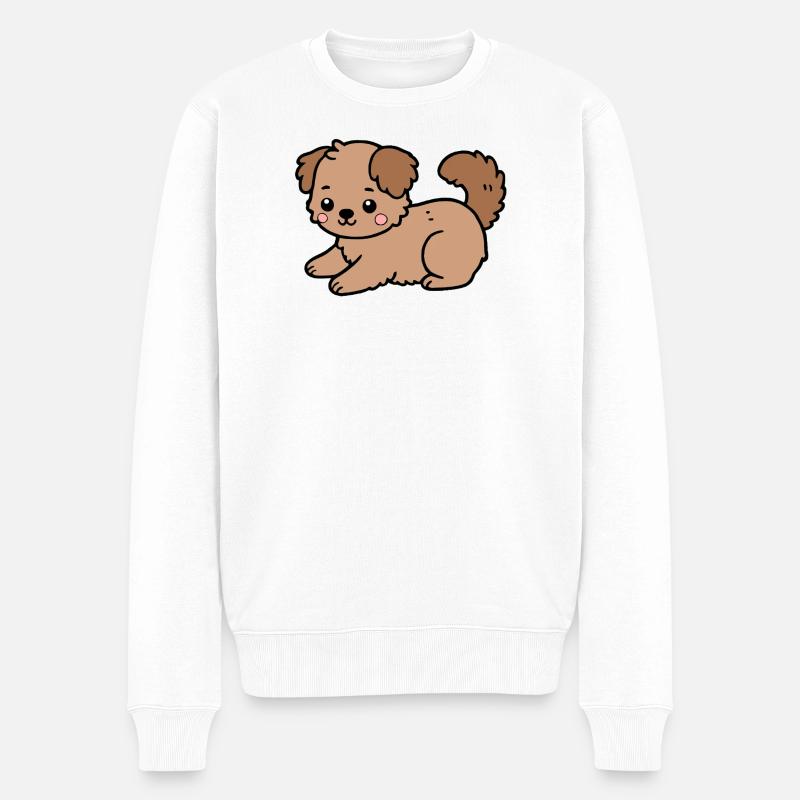Chien - Pull Premium bio Homme - blanc