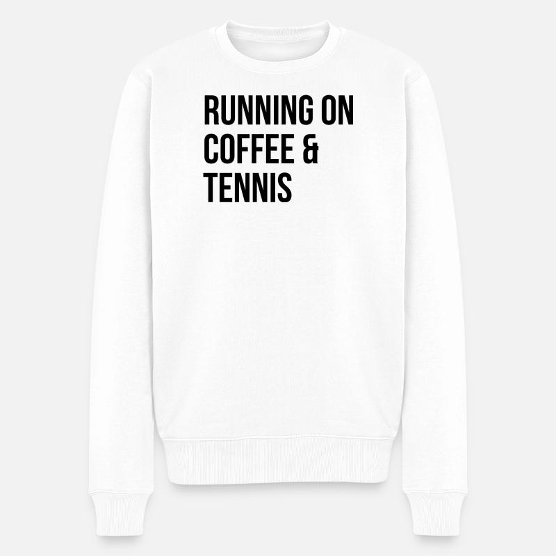 Tennis - Männer Premium Bio Pullover - Weiß