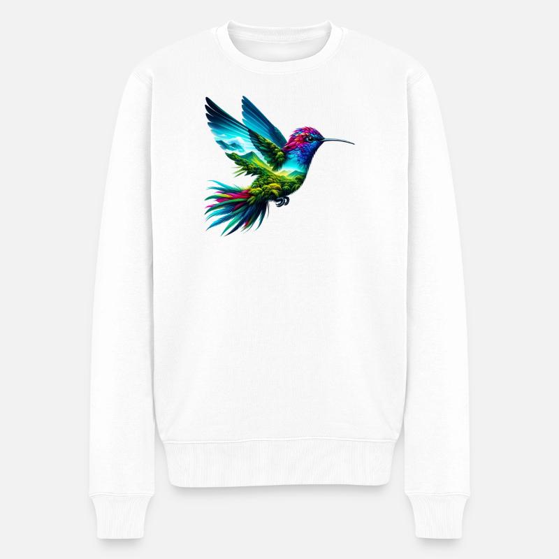 Colibri - Pull Premium bio Homme - blanc