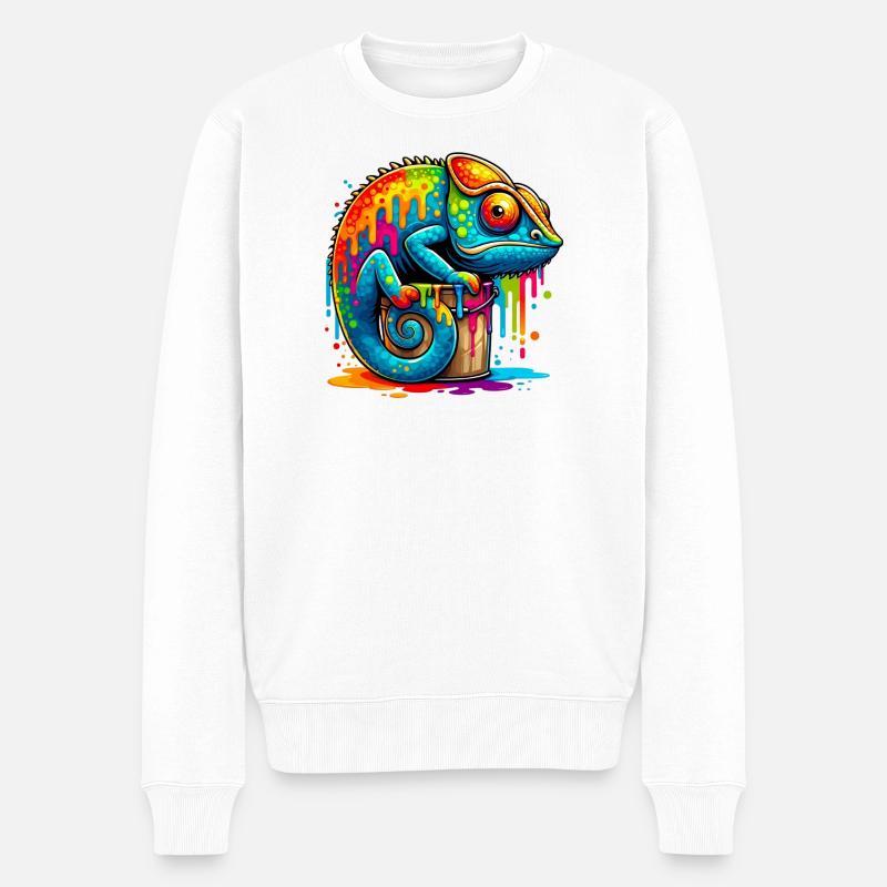 Caméléon - Pull Premium bio Homme - blanc