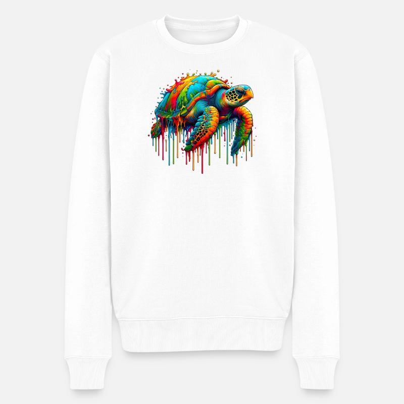 Tortue - Pull Premium bio Homme - blanc