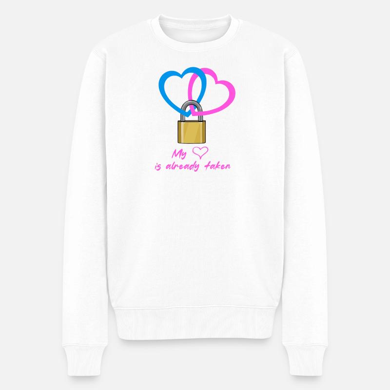 Mon coeur est déjà pris - Pull Premium bio Homme - blanc
