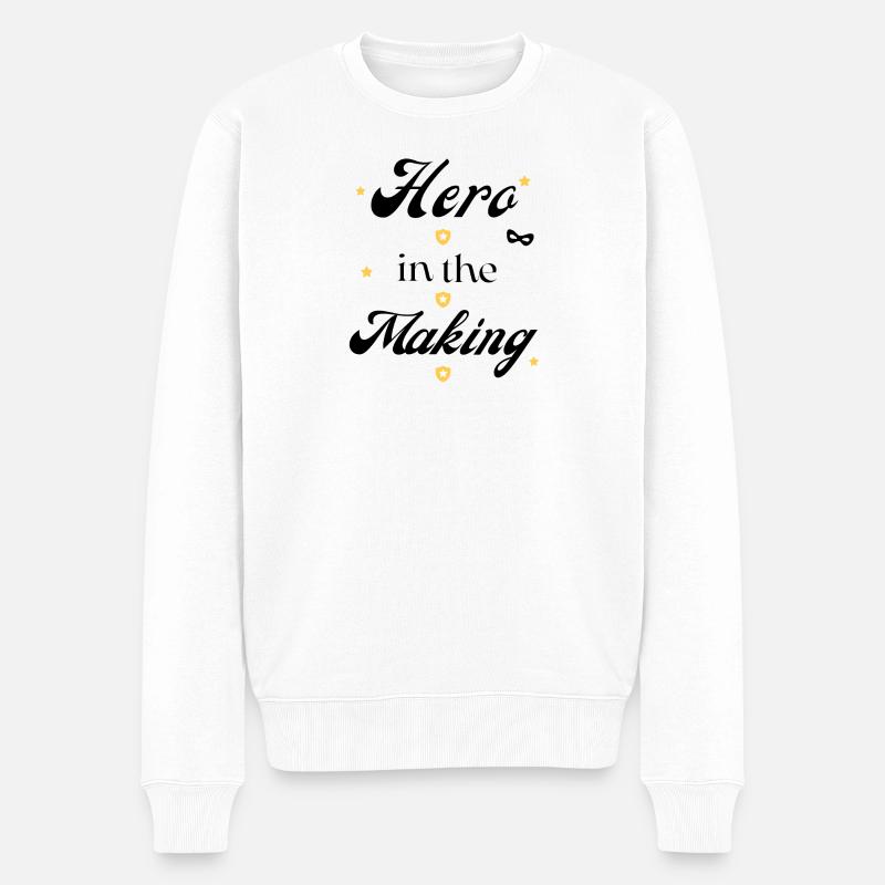 Galaxie Wächter Design - Männer Premium Bio Pullover - Weiß