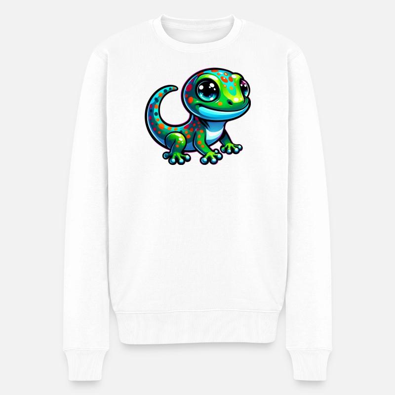 Gecko - Pull Premium bio Homme - blanc
