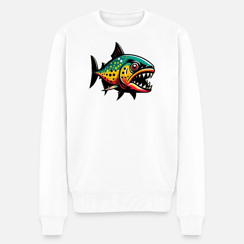 Piranha - Pull Premium bio Homme - blanc