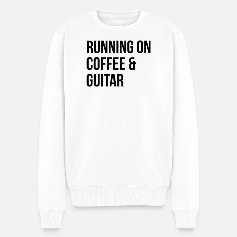 guitare - Pull Premium bio Homme - blanc