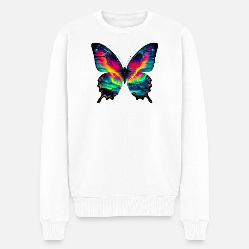 Papillon - Pull Premium bio Homme - blanc