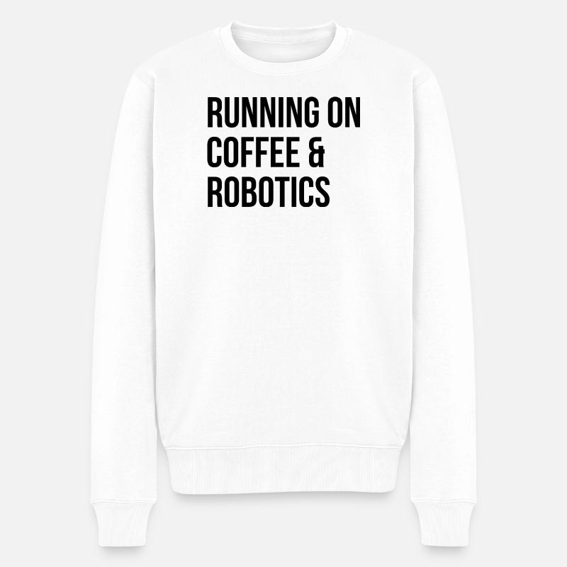 Robotertechnik - Männer Premium Bio Pullover - Weiß