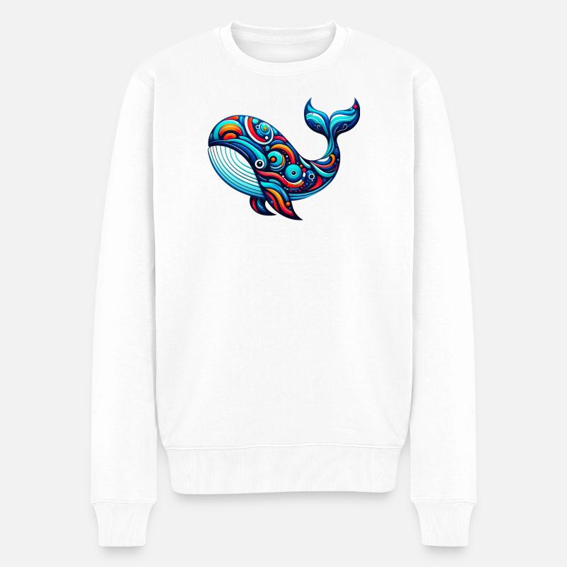 Baleine - Pull Premium bio Homme - blanc