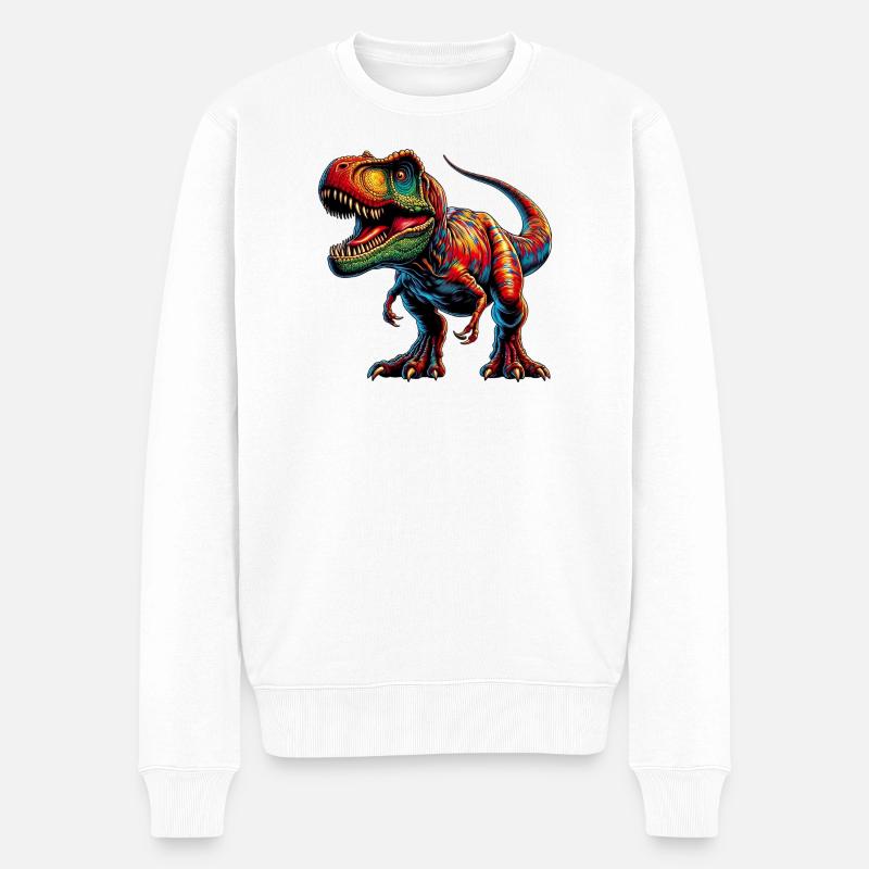Dinosaure - Pull Premium bio Homme - blanc