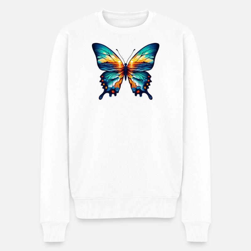 Papillon - Pull Premium bio Homme - blanc