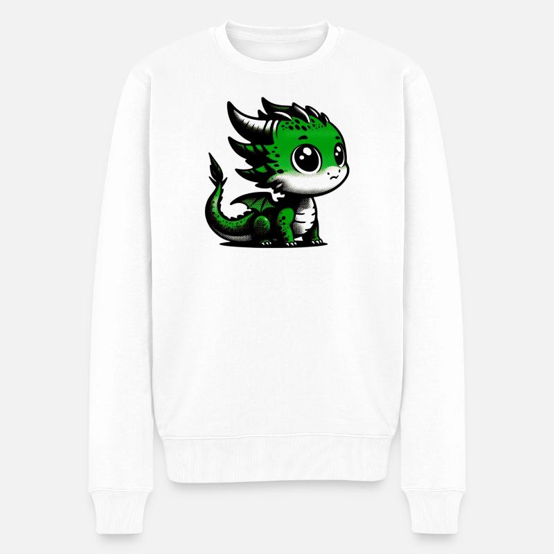 Dragon - Pull Premium bio Homme - blanc