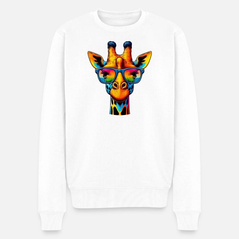 Girafe - Pull Premium bio Homme - blanc