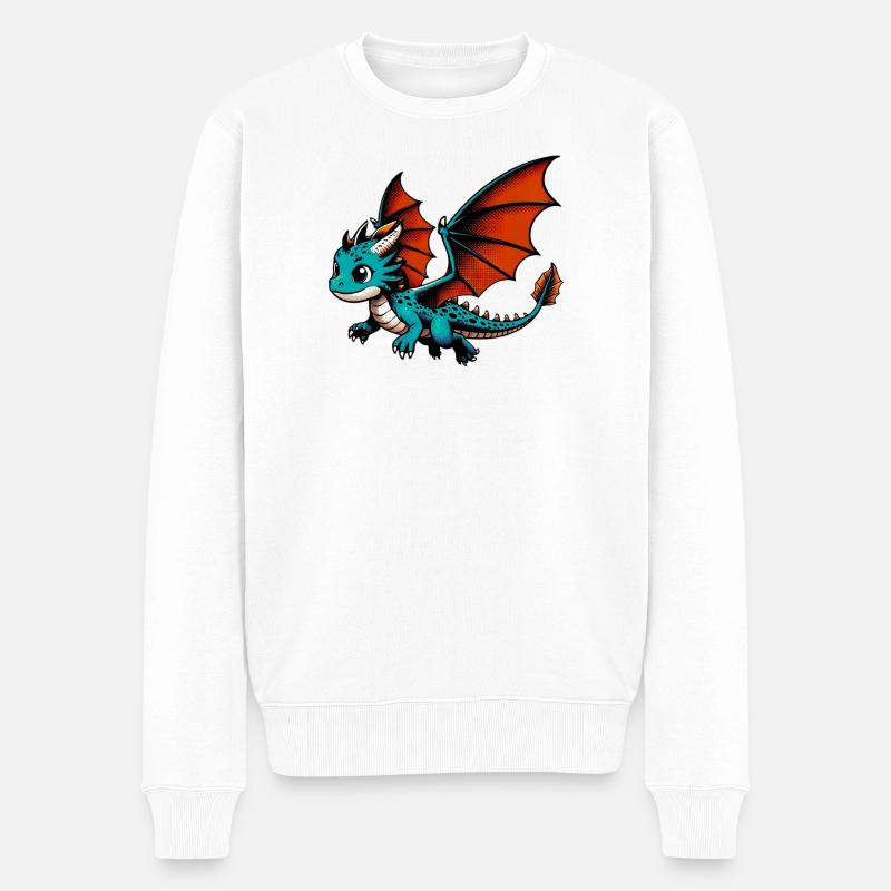 Dragon - Pull Premium bio Homme - blanc