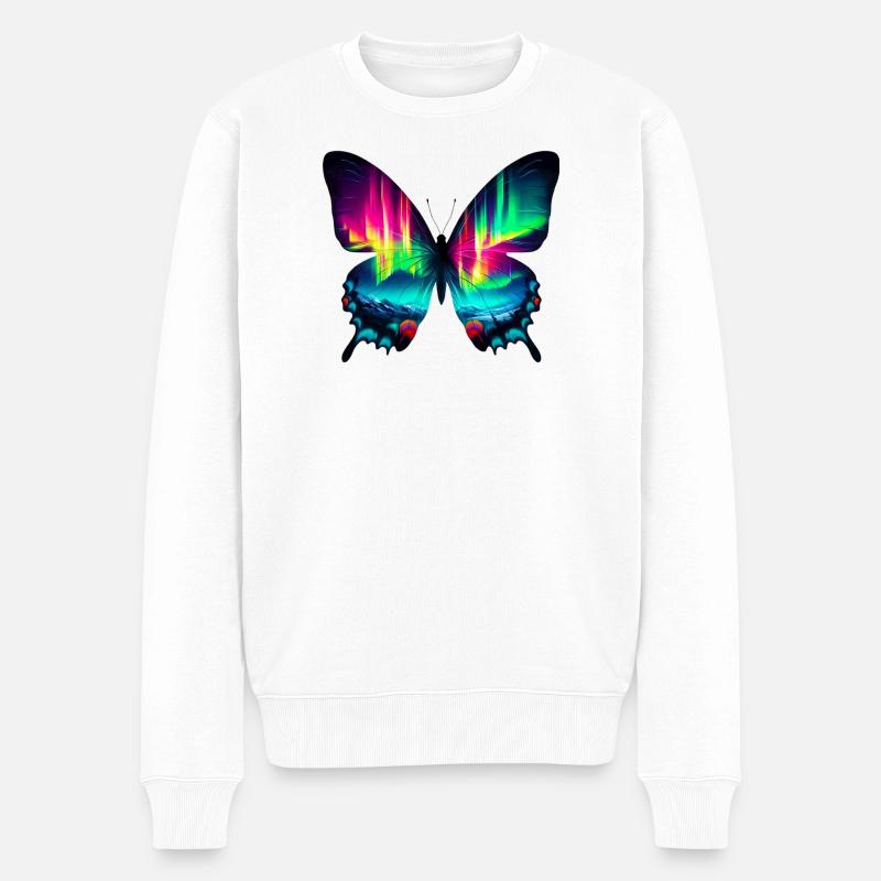 Papillon - Pull Premium bio Homme - blanc