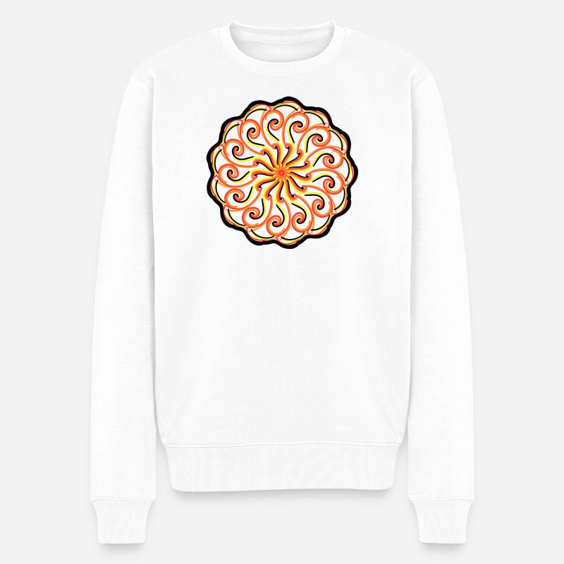 Mandala - Pull Premium bio Homme - blanc