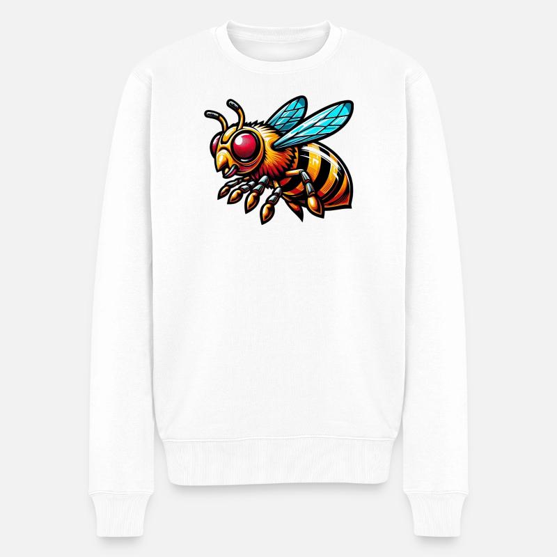 Abeille - Pull Premium bio Homme - blanc