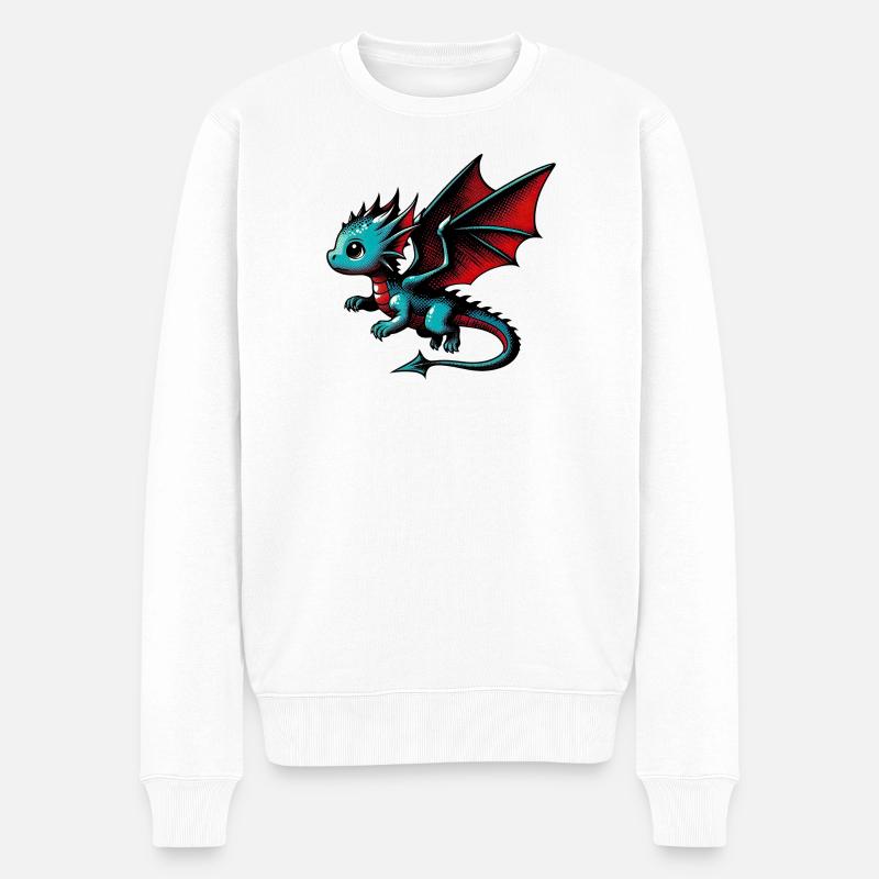 Dragon - Pull Premium bio Homme - blanc