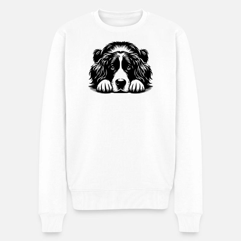 Münsterländer - Männer Premium Bio Pullover - Weiß