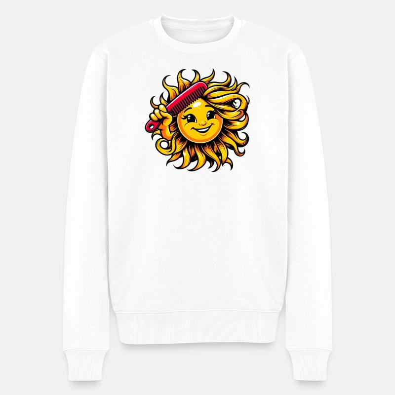 Soleil - Pull Premium bio Homme - blanc