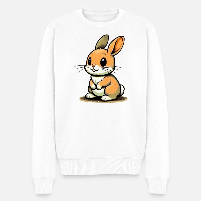Lapin - Pull Premium bio Homme - blanc