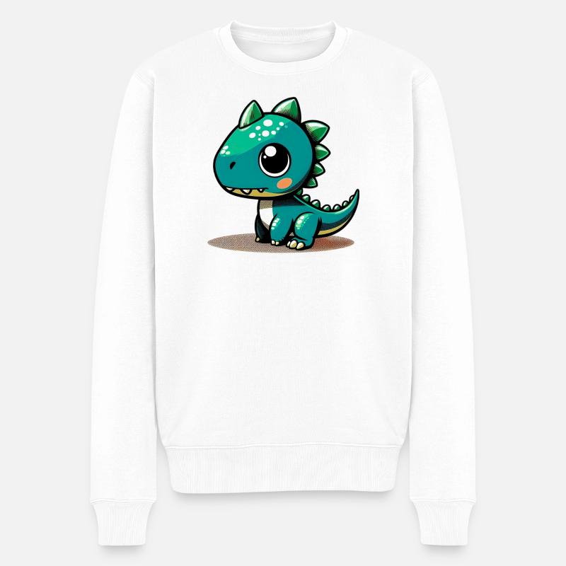 Dinosaure - Pull Premium bio Homme - blanc