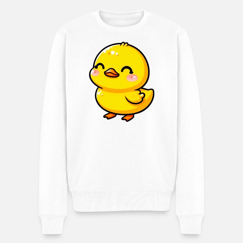 Caneton Canard Canard Canard - Pull Premium bio Homme - blanc