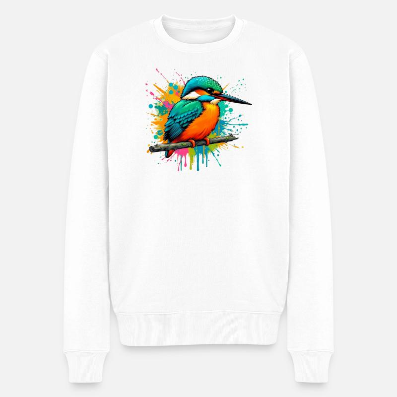 Martin-pêcheur - Pull Premium bio Homme - blanc