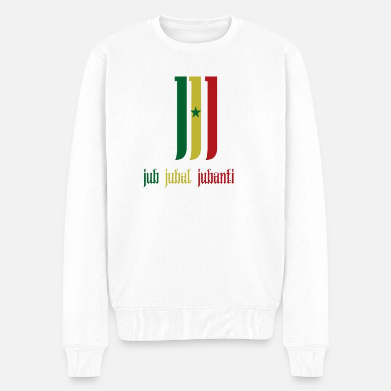 jub jubal jubanti - Männer Premium Bio Pullover - Weiß