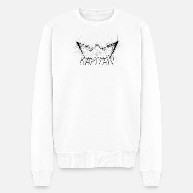 Capitaine - Pull Premium bio Homme - blanc