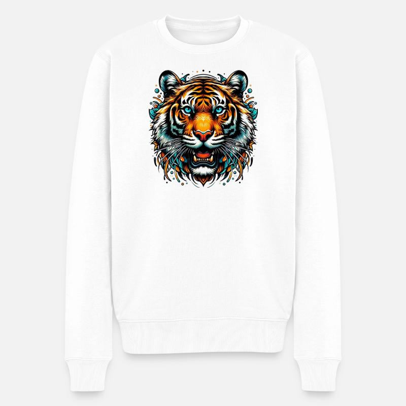 Tigre - Pull Premium bio Homme - blanc