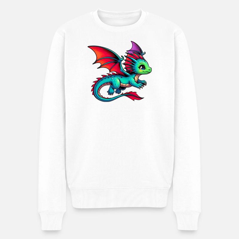 Dragon - Pull Premium bio Homme - blanc