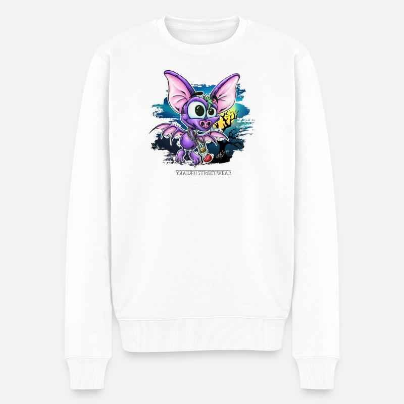 L’ombre de la nuit - Pull Premium bio Homme - blanc