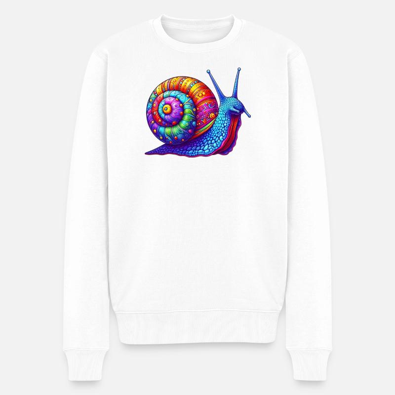 Escargot - Pull Premium bio Homme - blanc