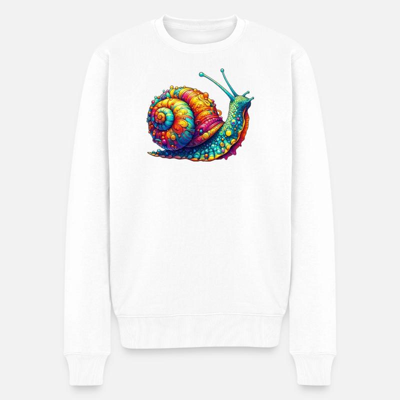 Escargot - Pull Premium bio Homme - blanc